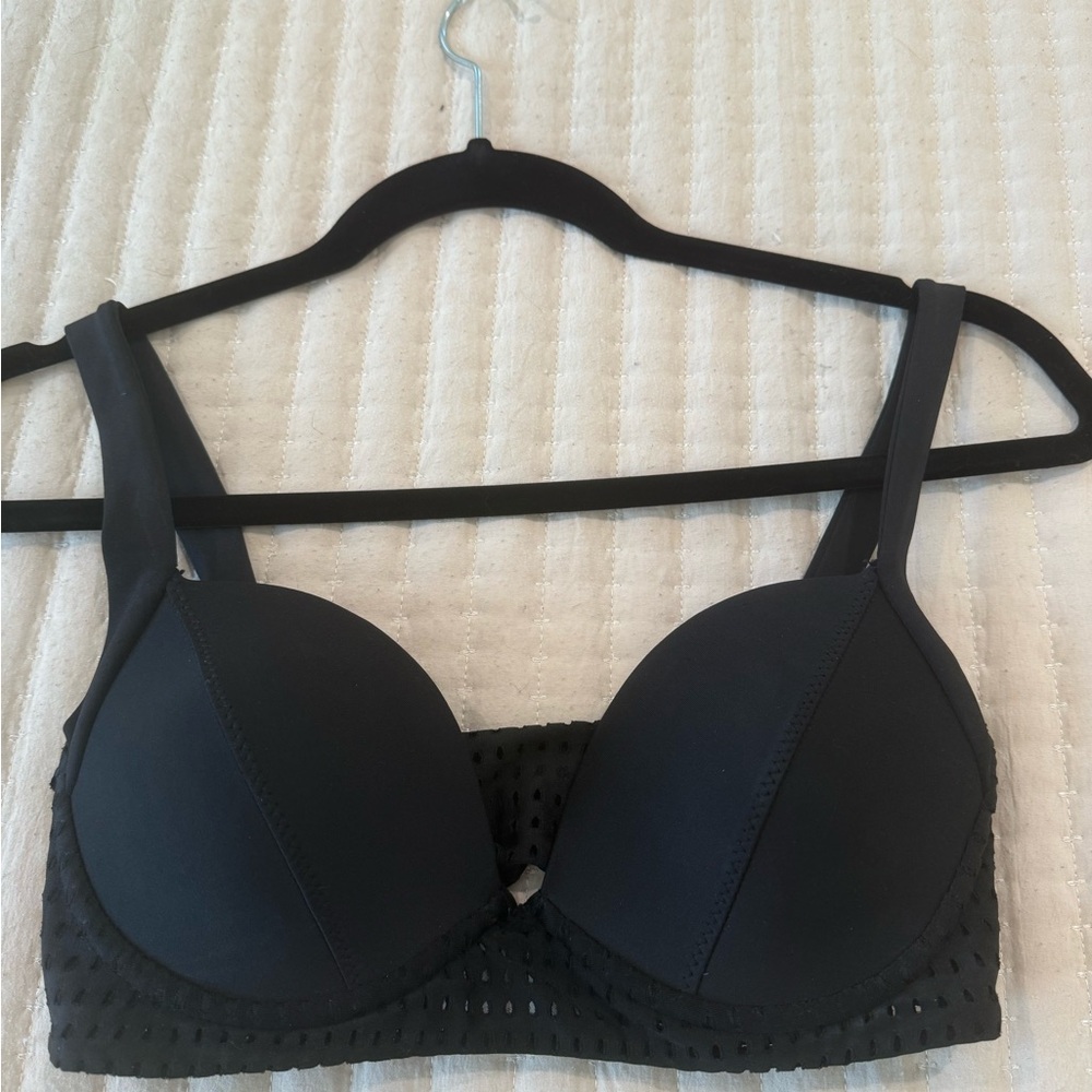 Acacia Swimwear Black Padded Swim Bra